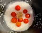 ミニトマトの炊き込みご飯作り方1写真