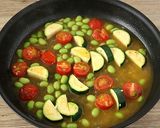 えびと夏野菜のパスタ　レモン風味作り方7写真