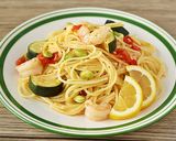 えびと夏野菜のパスタ　レモン風味作り方11写真
