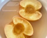 りんごのシャーベット生クリーム添え♡作り方3写真