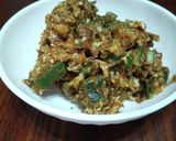 【夏野菜】育ちすぎたオクラのカレたまとじ作り方7写真