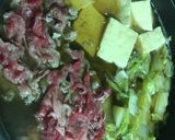 ざらめ使用！牛バラ薄切りで肉豆腐♡作り方4写真