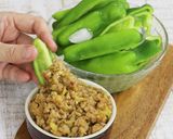 お家で居酒屋☆肉味噌パリパリピーマン作り方8写真