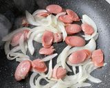 ウインナーのジェノベーゼパスタ作り方2写真