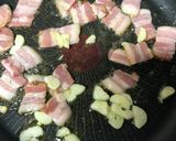 蛸ベーコンきのこ♡夏野菜のガーリック炒め作り方7写真