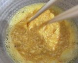 陰陽和合！肉味噌と炒り卵の二つ巴丼作り方4写真