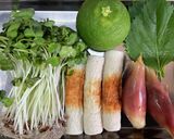 カボス香る香味野菜とちくわの冷製パスタ♫作り方1写真