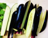 なすと甘長とうがらしの味噌炒め。作り方1写真