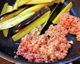 なすと甘長とうがらしの味噌炒め。作り方4写真