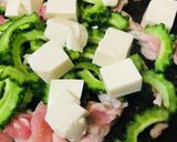 キムチ鍋の素活用●ゴーヤーチャンプルー作り方1写真