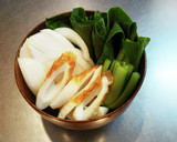ちくわと小松菜のかんたん味噌汁作り方1写真