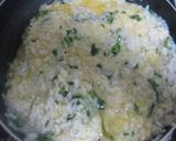 甘酢たれで♡春菊となめたけのおじや作り方4写真