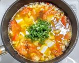 チキンとトマトと豆腐と卵の中華煮作り方7写真