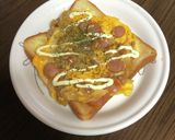 ウインナーエッグツナトースト作り方5写真