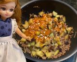 リカちゃん♡ナスひきピリ味噌ピーバタ炒め作り方7写真