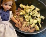 リカちゃん♡ナスひきピリ味噌ピーバタ炒め作り方6写真