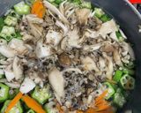 鍋だけじゃない！鶏団子オクラきのこスープ作り方3写真