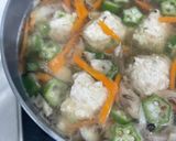 鍋だけじゃない！鶏団子オクラきのこスープ作り方4写真