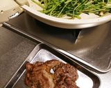 ローズマリー香る豚タン&豆苗炒め作り方10写真