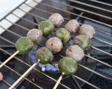 コオロギと桑の葉のみたらしだんご作り方12写真