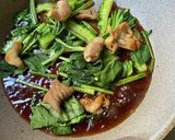 モツと小松菜のポン酢あん作り方6写真