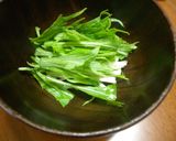 シャキッと水菜の味噌汁作り方1写真