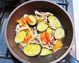 茄子とフレッシュトマトのパスタ作り方4写真