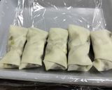 スパイシー！カレー風味茄子と鯖の春巻き♪作り方6写真