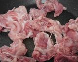 豚小間と茄子の田舎風味噌煮込み作り方4写真