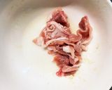 レンジ簡単きな粉味噌生姜味甘酢酢豚作り方1写真