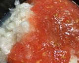 パサパサ☆すの入った大根とトマトおろし♬作り方5写真