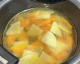 【2人分】ごま油香る人参と大根の味噌汁作り方4写真