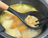 【2人分】ごま油香る人参と大根の味噌汁作り方5写真