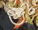 とんちゃん焼きうどん*味噌ホルモンうどん作り方7写真