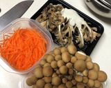生姜香る♪きのこ炊き込みご飯作り方1写真
