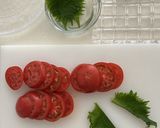 豆腐の塩麹漬けと大葉の和風カプレーゼ作り方2写真