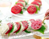 豆腐の塩麹漬けと大葉の和風カプレーゼ作り方5写真