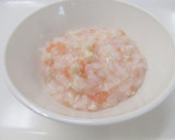 【離乳食中期】鶏ささみとトマトのおかゆ作り方3写真