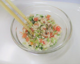 【離乳食後期】鶏ささみと野菜のごま和え作り方3写真