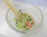 【離乳食完了期】鶏ささみと野菜のごま和え作り方3写真