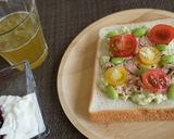 簡単＊栄養士＊葉酸！ツナアボカドトースト作り方4写真