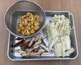 【大崎市】きのこの中華スープ【学校給食】作り方2写真