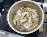【大崎市】きのこの中華スープ【学校給食】作り方5写真