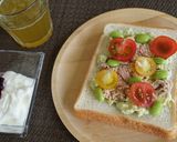 簡単＊栄養士＊葉酸！ツナアボカドトースト作り方5写真