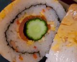 スモークサーモンとアボカドの巻き寿司作り方14写真