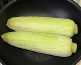 とうもろこしのフライパン蒸し作り方1写真
