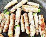 ♪豚バラ肉のおくら巻き♪作り方4写真