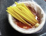 アイラップで防災食！おでんトマトパスタ作り方5写真