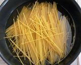 とんこつ味の鍋の素で濃厚カルボナーラ作り方1写真
