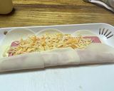 餃子の皮でハムチーズ作り方4写真